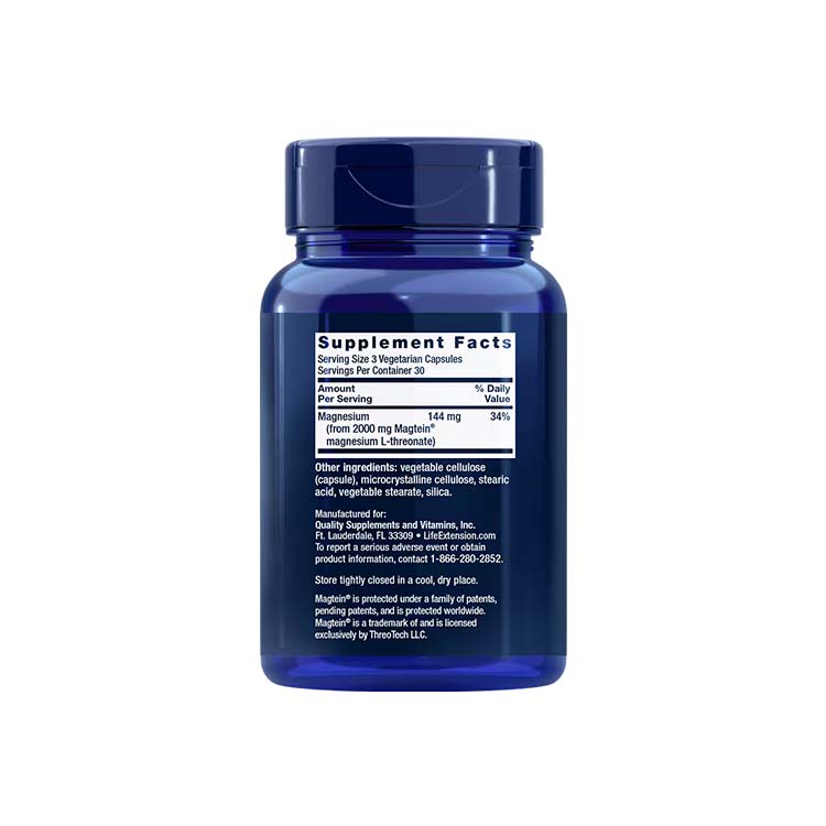 کپسول منیزیم L-Threonate لایف اکستنشن مدل Neuro-Mag