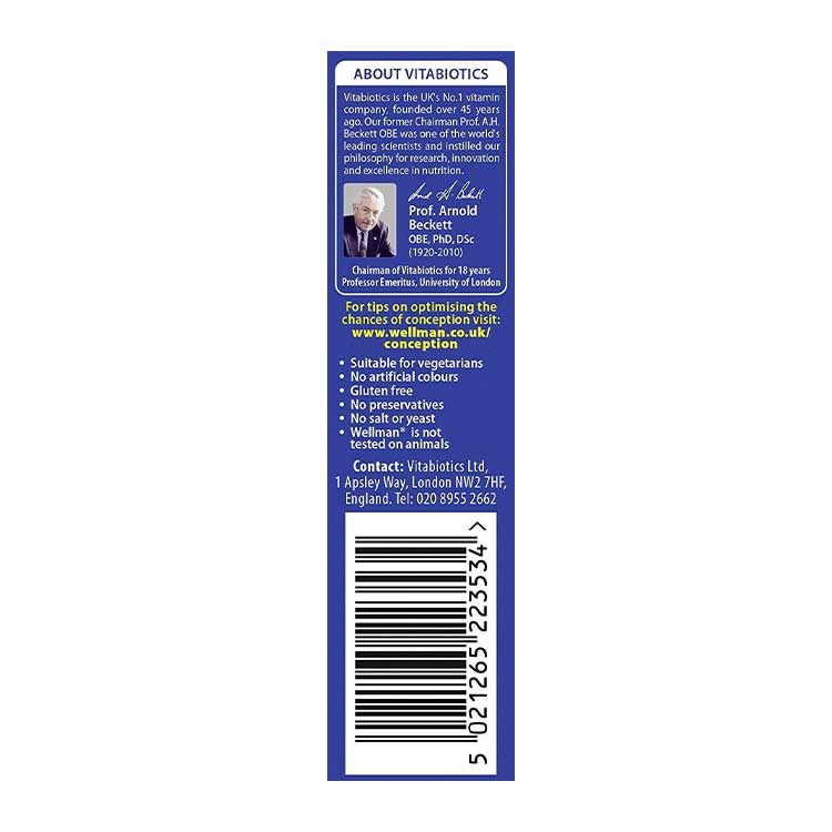 قرص Wellman Coneption Vitabiotics